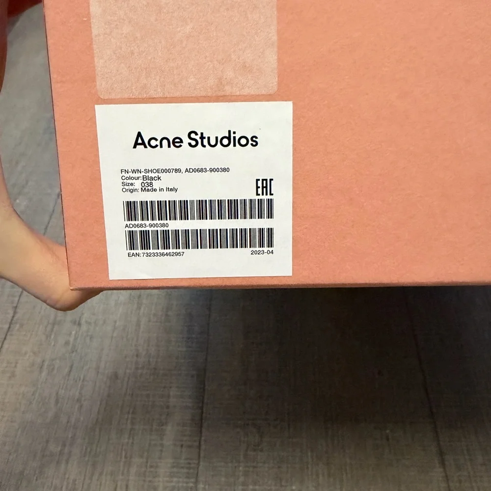 Acne Studios Leather Buckle Boots - Picture 8 of 9